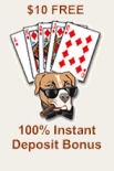 Pitbull Poker Free No Deposit Money with 100% Instant Bonus