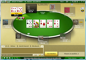Party Poker Screenshot